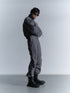 CODE MAZE ECO FABRIC BOMBER JACKET -GRAY (BAMBOO CHARCOAL)-